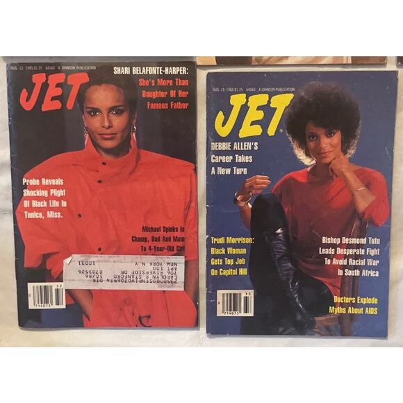 Vintage Jet Magazines Lot (8) 1985 - Poitier, Whitney Houston, Black Millioner - Picture 6 of 6